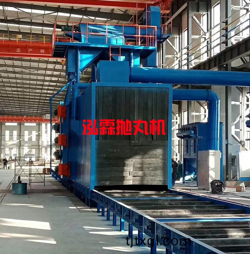 H型(xing)鋼(gang)結構抛丸(wan)機(ji)使(shi)用(yong)現場(chang)