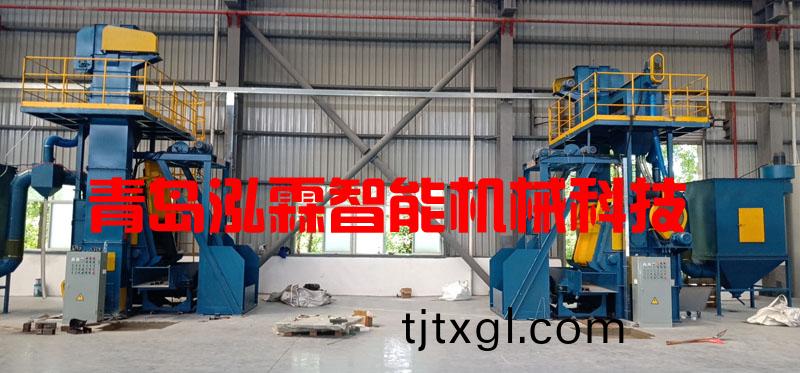 Q3210自動(dong)上(shang)下(xia)料(liao)履(lv)帶式抛丸機(ji)